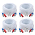 4 Pack 60 Feet BNC Video Power Cable,BNC Extension Wire Video Security