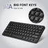 Perixx PERIBOARD-416 Wired Mini USB Keyboard with 4 Hubs, X Type Scissor Keys, Detachable USB-C and A Cable