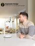 Cell Phone Stand, Adjustable Height & Angle Gooseneck Holder for Desk, Aluminum Alloy for 3.5"-7" Devices