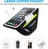Cell Phone Running Armband with Zipper Pocket Case for iPhone 16 Pro Max/15/14/13/12/11 Pro Max, Sweatproof Arm Band