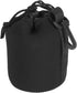 PATIKIL Camera Lens Bag, 3.3" IDx5.5 H Drawstring Pouch with Thick Neoprene, Lens Case for DSLR, Water Coffee Cups Black