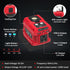 Kzreect 220W 18V 110V 1 400LM Power Inverter Compatible with Milwaukee Batteries (Battery Not Included), DC to AC