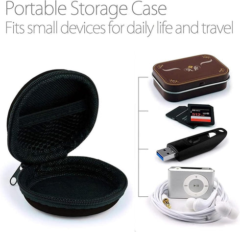 MAS CARNEY Earphone Case Headphone Earbud Hard Protective Carrying Case Bag