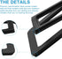 SW601 Metal Desktop Speaker Stands for Compact 2''-3'' Speakers, Tilted Steel Damping Foam Padding, Pair