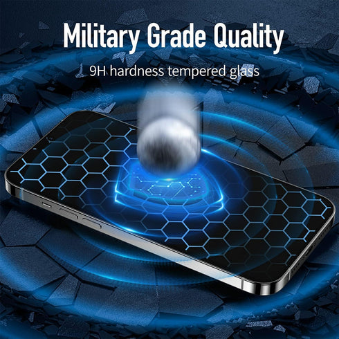 2PCS Tempered Glass Screen Protector for iPhone 14 Pro Max, Full Coverage HD Clear Eye Protection 9H Hardness