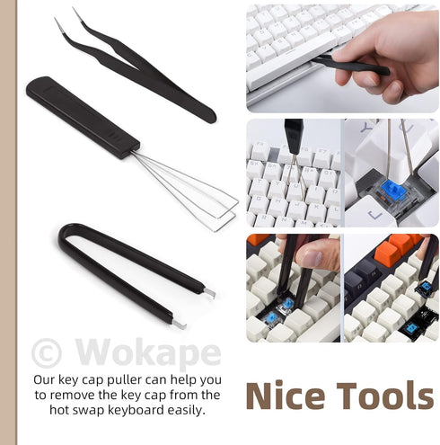 13Pcs Keyboard Lube Kit for Mechanical Keyboard, Tools Include Cleaning Brush, Lubrication, Keycap Puller, Switch Opener