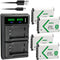 Kastar 4-Pack NP-BX1 Battery and LTD2 USB Charger for Sony Vlog Camera ZV-1, Cyber-Shot DSC-H400, HX300, HX400