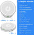 KOVCDVI Discman Portable CD Player with Headphones CD Player Portable for Car with Anti-Skip & Shockproof,CD with LCD