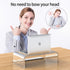 Acrylic Monitor Stand Riser, Clear Laptop Stand for Desk Accessories, Aesthetic Laptop Riser for Office Supplies