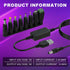 DROK 9v 5v 9v 1.1m/3.6FT 8 USB to Adapter - to Boost Converter, USB to DC Power Cable Step Up Converter with DC Plug