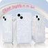 LONLI Hue White Pearl Tort Case for iPhone 15 Plus - 10FT Drop Protection, Shockproof Cover with Color Changing Effect