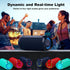 Bobtot IPX6 15W 15H Portable Bluetooth Speaker, Waterproof Speaker with Punchy Bass, Loud Sound, RGB, Playtime, Dual