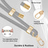 Phone Lanyards for Around the Neck, Universal Neck Strap Holder with Phone Patches, Crossbody Cell Phone Strap (Gray)