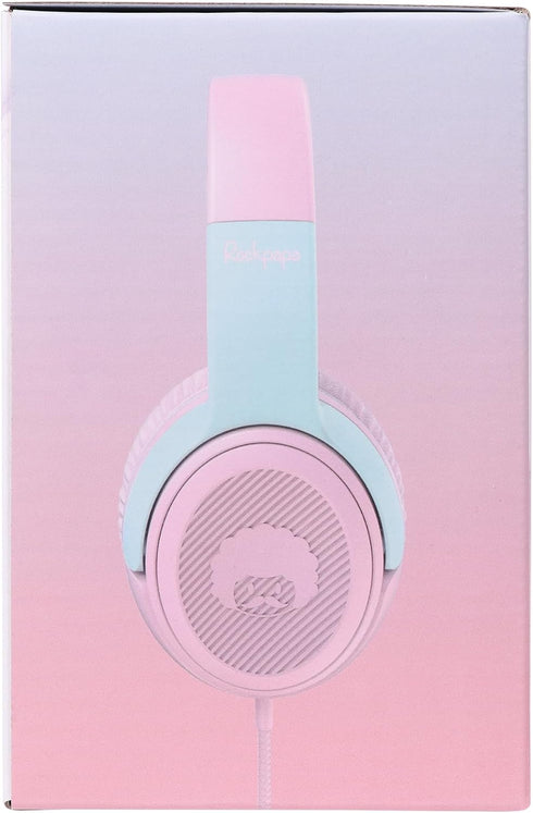 Shop rockpapa Share 1 Kids Headphones: Wired, Microphone, 85dB/94dB Volume Limit, Cute Foldable for School, Travel -