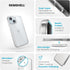 Speck Clear Slim Case for iPhone 15, 14 & 13 - Drop Protection, Scratch Resistant, Anti-Yellowing, 6.1 Inch