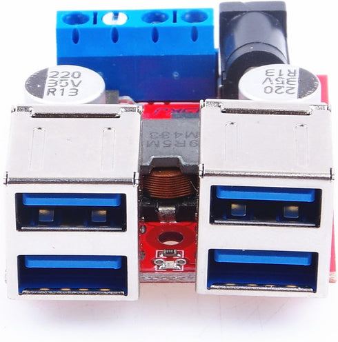 9V 12V 24V (8V-35v) 5V 5A 8A 4-USB DC-DC USB Charging Module to Port at The Same time Output for Mobile Phones, Digital