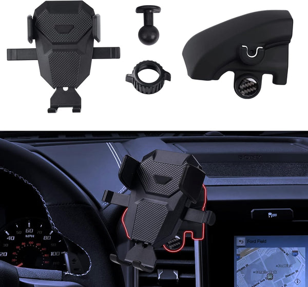 Karltys F150 Car Phone Holder Mount for Ford F-150 2021-2024, Dash Air Vent, Thick Case Friendly for 4-7 Inch Phones