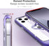 VENA vLove Glitter Clear Case for Apple iPhone 12 Pro Max (6.7"-inch), Heart Shape Dual Layer Slim Hybrid Clear Bumper