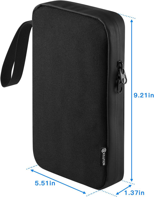 Travel Case for ProtoArc XK01 - Full-Size Foldable Bluetooth Keyboard Storage Bag with Mesh Pouch