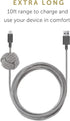 Native Union Night Cable - 10ft Ultra-Strong Reinforced Lightning to USB-A Charging Cable, Zebra