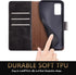 SUANPOT for Samsung Galaxy Note 20 5G - RFID Blocking Leather Wallet Case, Credit Card Holder, Shockproof Cover for
