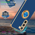 Fingic Galaxy S23 Plus Case with 360° Ring Holder, Slim Kickstand Magnetic Support for Women Girls, Blue
