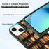 Odhtst 13/14 6.1 Inch, Aesthetic Floral Bookshelf Book Phone Case Compatible with iPhone Case TPU Shockproof Protection