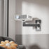 WALI 1/4" M4 M6 4.4lbs 1330LM-PMS, Mini Projector Wall Mount, Full Motion Adjustable Bracket for Screws, Hanging Holder