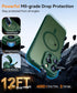 CANSHN Magnetic Case for iPhone 15 Pro Max, Full Camera Protection, Compatible with MagSafe - Deep Green
