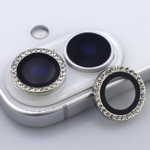BONVAN for iPhone 17 Camera Lens Protector Bling Glitter Diamond Metal Crystal Tempered