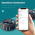 EBODA Bluetooth Shower Speaker, Portable IP67 Waterproof Wireless Speaker with LED Light, True Wireless Stereo,