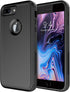 Diverbox Heavy Duty Shockproof Phone Cover for Apple iPhone 8 Plus & 7 Plus, Dust-Proof Protection - Black