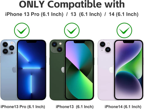 Matte Privacy Screen Protector for iPhone 14/iPhone 13 Pro/13: Anti-Glare, Anti-Spy Tempered Glass Film