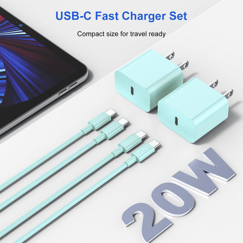 USB C Charger for iPhone 15, 10 FT Fast Charging Cable with USB C to C, iPad Pro Fast Charger Block for iPhone 15