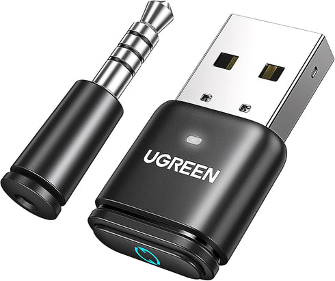 UGREEN Bluetooth 5.3 Adapter for PS5, USB Audio Transmitter with APTX, Connect Bluetooth Headphones to PS5, PS4,