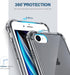 ORIbox iPhone SE 3/2 Case - Shockproof Protection, Black Case for iPhone 8/7, Men, Women & Kids