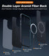 TORRAS Upgraded Stronger Magnetic Case for iPhone 14 Pro, 12 FT Military Grade Drop Tested, Scratch Resistant, Black