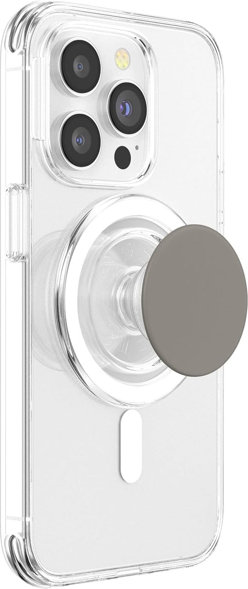S24 Ultra PopSockets MagSafe PopGrip, Titanium Gray Grip Elevates Your Mobile Phone for iPhone