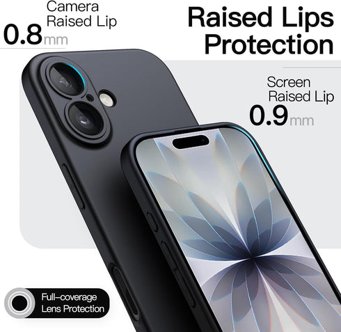 JETech 17 6.3-Inch, Slim Case for iPhone Ultra-Thin Lightweight Minimalist Phone Cover with Camera Lens Protection