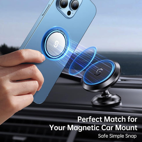 Syncwire Cell Phone Ring Holder Stand, 360 Degree Rotation Finger Ring Kickstand for iPhone, Samsung, Pixel - Blue