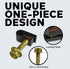100 Pack Coaxial Cable Clips with Pre-Inserted Screw, Black Mounting Clamps for Coax and Ethernet Cable