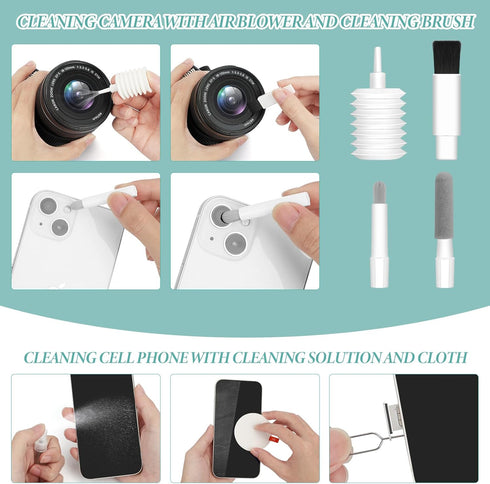 FYY Phone Keyboard Laptop Cleaner Kit - 20-in-1 Multi-Tool Electronic Device Clean Brush, Computer Screen Cleaning