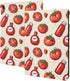 DXITROMI Compatible with iPad 9th/8th/7th Generation Case - Tomato Ketchup Red Print Compatible