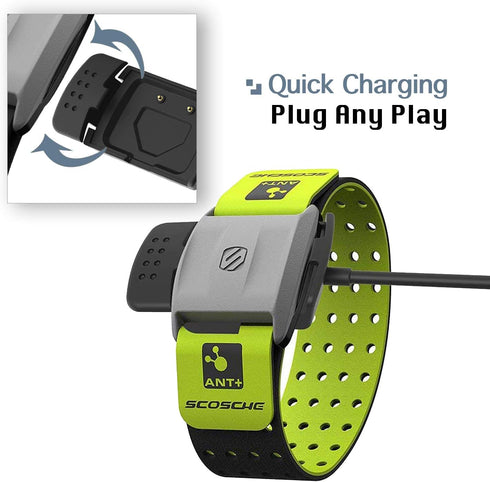 Scosche Rhythm+ Replacement Charger Dock - KELIFANG USB Charging Cradle Cable 1M for Rhythm Plus Heart Rate Monitor