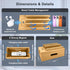 Osmudax Bamboo Charging Station for Multiple Devices, Cable Management Box for Power Strip, USB Charger & USB Charging