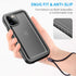 Cozycase Waterproof Case for iPhone 12 Pro Max - Built-in Screen Protector, Shockproof Full Body Cover (Black)
