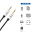 Cable Matters 2-Pack 3.5mm Audio Cable, 3ft Male to Male Auxiliary Cord for Headphones