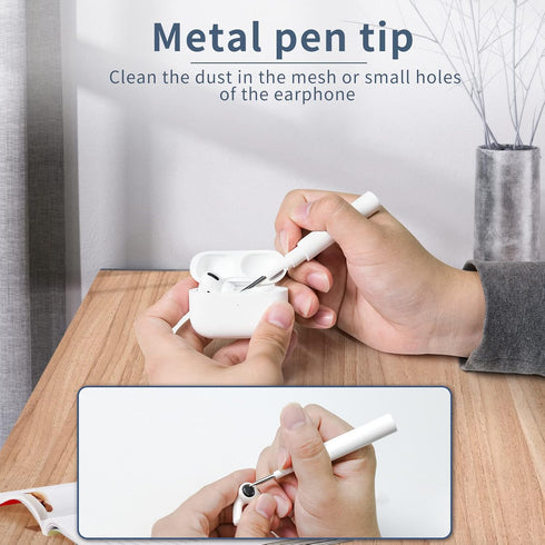 Cleaner Kit for Airpods, Earbuds Cleaning Kit for Airpods Pro 1 2 3, Phone Cleaner Kit with Brush for Bluetooth