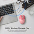 MOFII 2.4GHz Wireless Compact Silent Mouse with Cute Cat Designs, Plug and Play Wireless Opatical Mouse with USB Nano