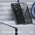 Choiche Cute Clear Glitter Bling Case for iPhone 15 Pro Max, Includes 3 Diamond Camera Lens Protectors, Glitter Black